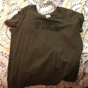 navy green PINK t-shirt